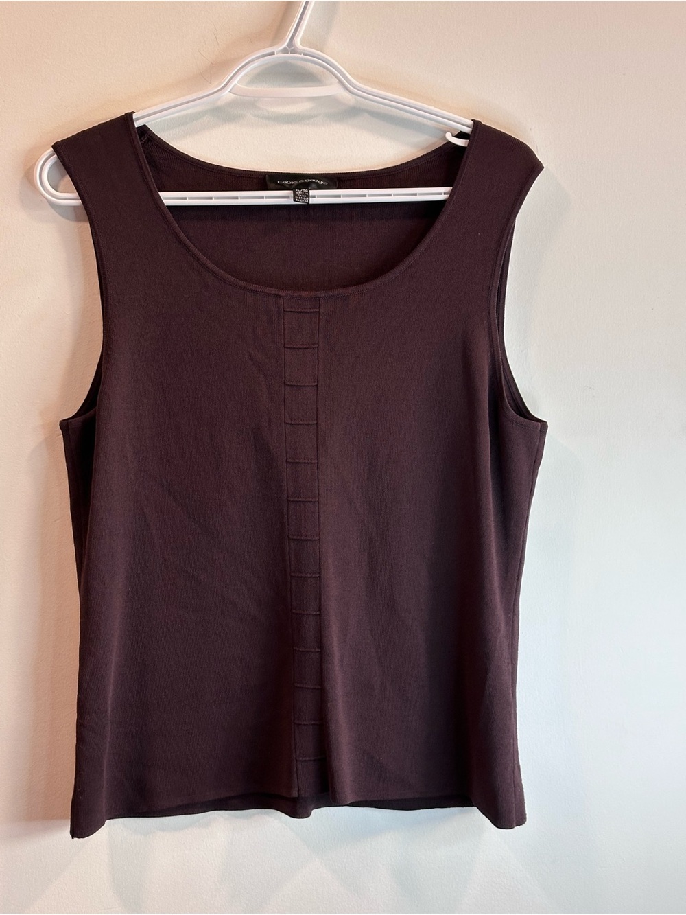 Cable & Gauge Scoop Neck Tank in Deep Plum